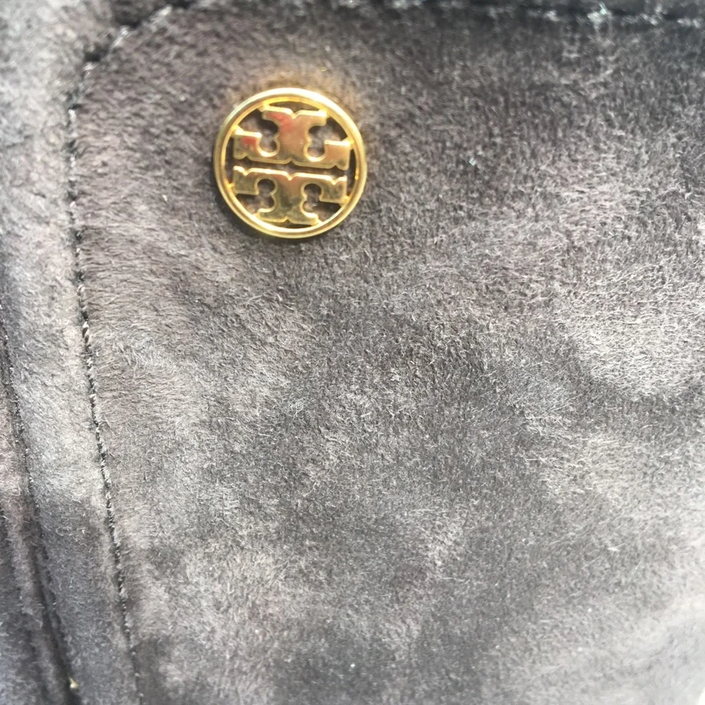 Tory Burch Irene brown tall suede boots 6 - Picture 3 of 12